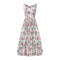 ARCHIVE - 1950s Victor Josselyn Cream and Pink Floral Print Cotton Dress