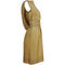 ARCHIVE - 1950s Worth British Haute Couture Gold Lamé Cocktail Dress with Cape