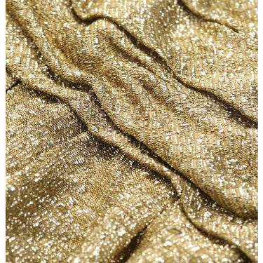 ARCHIVE - 1950s Worth British Haute Couture Gold Lamé Cocktail Dress with Cape