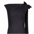 ARCHIVE - 1950s Worth Demi Couture Black Silk Chiffon Dress