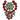 ARCHIVE - 1959 Christian Dior by Henkel and Grosse Red and Green Crystal Brooch