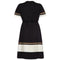 ARCHIVE - 1960s Black Linen Dress with Cut Out Detail