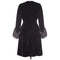 ARCHIVE - 1960s Christian Dior Black Ostrich Feather Dress