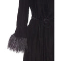 ARCHIVE - 1960s Christian Dior Black Ostrich Feather Dress