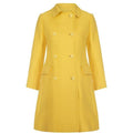 ARCHIVE -  1960s Christian Dior Yellow Button Up Coat and Matching Dress