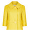 ARCHIVE - 1960s Christian Dior Yellow Mod Style Swing Coat With Oversized Button Detail