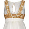 ARCHIVE - 1960s Couture White Mini Dress with Gold Appliqué Bodice