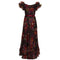 ARCHIVE - 1960s Dianna Warren Silk Organza Floral Maxi Dress