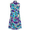 ARCHIVE - 1960s Floral Peacock Print Shift Dress