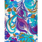 ARCHIVE - 1960s Floral Peacock Print Shift Dress