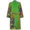ARCHIVE - 1960s Floral Print Green Dress With Button Detail