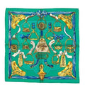 ARCHIVE - 1960s Green, Blue and Gold Etriers Hermès Scarf