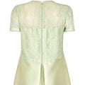 ARCHIVE - 1960s Green Silk Dress With Lace Overlay