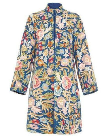 ARCHIVE - 1960s Hand Embroidered Crewel Work Coat