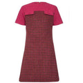 ARCHIVE - 1960s Harlequin Wool Dress in Pink and Green
