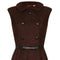 ARCHIVE - 1960s Henry Bendel Brown Wool Dress
