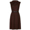 ARCHIVE - 1960s Henry Bendel Brown Wool Dress