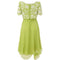 ARCHIVE - 1960s Ian Thomas Lime Green Beaded Chiffon Dress