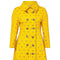 ARCHIVE - 1960s James Galanos Couture Yellow Silk and Gold Embroidered Overcoat