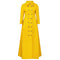 ARCHIVE - 1960s James Galanos Couture Yellow Silk and Gold Embroidered Overcoat