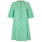 ARCHIVE - 1960s Jean Muir Turquoise Silk Jacquard Dress