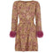 ARCHIVE - 1960s Jean Varon Dress With Fur Cuffs