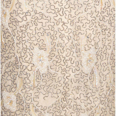 ARCHIVE - 1960s Lavish Cream Silk Embellished Cocktail or Bridal Dress