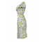 ARCHIVE - 1960s Lilac Floral Print Dress With Cowl Neck and Pink Silk Lining