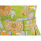ARCHIVE - 1960s Lime Green Psychedelic Print Dress With Box Pleat Skirt And Wide Lapel