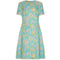 ARCHIVE - 1960s Linen Floral Shift Dress