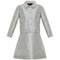 ARCHIVE - 1960s Louis Feraud Blue and Cream Silk Suit