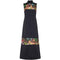 ARCHIVE -  1960s Oriental Style Black Satin Dress