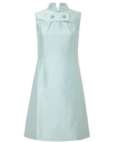 ARCHIVE - 1960s Peck and Peck Pale Blue Silk Mini Dress