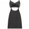 ARCHIVE - 1960s Polly Peck Black Crepe and Sequin Cut Out Dress