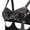 ARCHIVE - 1960s Polly Peck Black Crepe and Sequin Cut Out Dress
