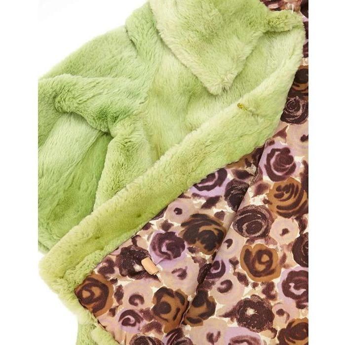ARCHIVE - 1960s Super Soft Green Rabbit Fur Vintage Jacket