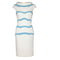 ARCHIVE - 1960s Sydney North White and Blue Bodycon Dress