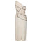 ARCHIVE - 1960s White Minx Modes Asymmetric Dress