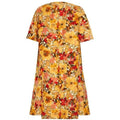 ARCHIVE -  1960s Yellow Floral Flock Coat and Dress Set