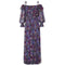 ARCHIVE - 1970s Balestra Couture Silk Chiffon Floral Boho Dress