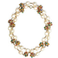 ARCHIVE - 1970s Baroque Pearl and Gripoix Glass Necklace