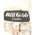 ARCHIVE - 1970s Bill Gibb White Evening Dress with Beaded Moth Motive
