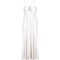 ARCHIVE - 1970s Bill Gibb White Evening Dress with Beaded Moth Motive