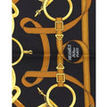 ARCHIVE - 1970s Black and Gold Eperon d’Or Hermès Scarf