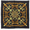 ARCHIVE - 1970s Black and Gold Eperon d’Or Hermès Scarf