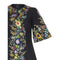 ARCHIVE - 1970s Black Linen Dress with Raffia Embroidery