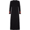 ARCHIVE - 1970s Black Maxi Dress With Snakeskin Motif