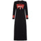 ARCHIVE - 1970s Black Maxi Dress With Snakeskin Motif