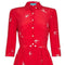 ARCHIVE - 1970s Cacharel Red Silk Dress