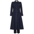 ARCHIVE - 1970s Chloe Navy Wool Dress Coat and Trouser Suit